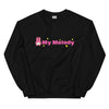 My Melody Starstruck Logo Classic Crewneck Apparel Printful Black S