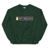 My Melody Gingham Logo Classic Crewneck Apparel Printful Forest Green S