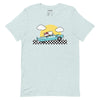 Hello Kitty & Dear Daniel Sunset Drive Tee Apparel Printful Heather Prism Ice Blue S 