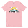 Hello Kitty & Dear Daniel Sunset Drive Tee Apparel Printful Pink S 
