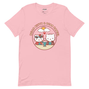 Hello Kitty & Dear Daniel Milkshake Tee Apparel Printful Pink S 
