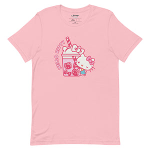 Hello Kitty Bubble Tea Tee Apparel Printful Pink S 