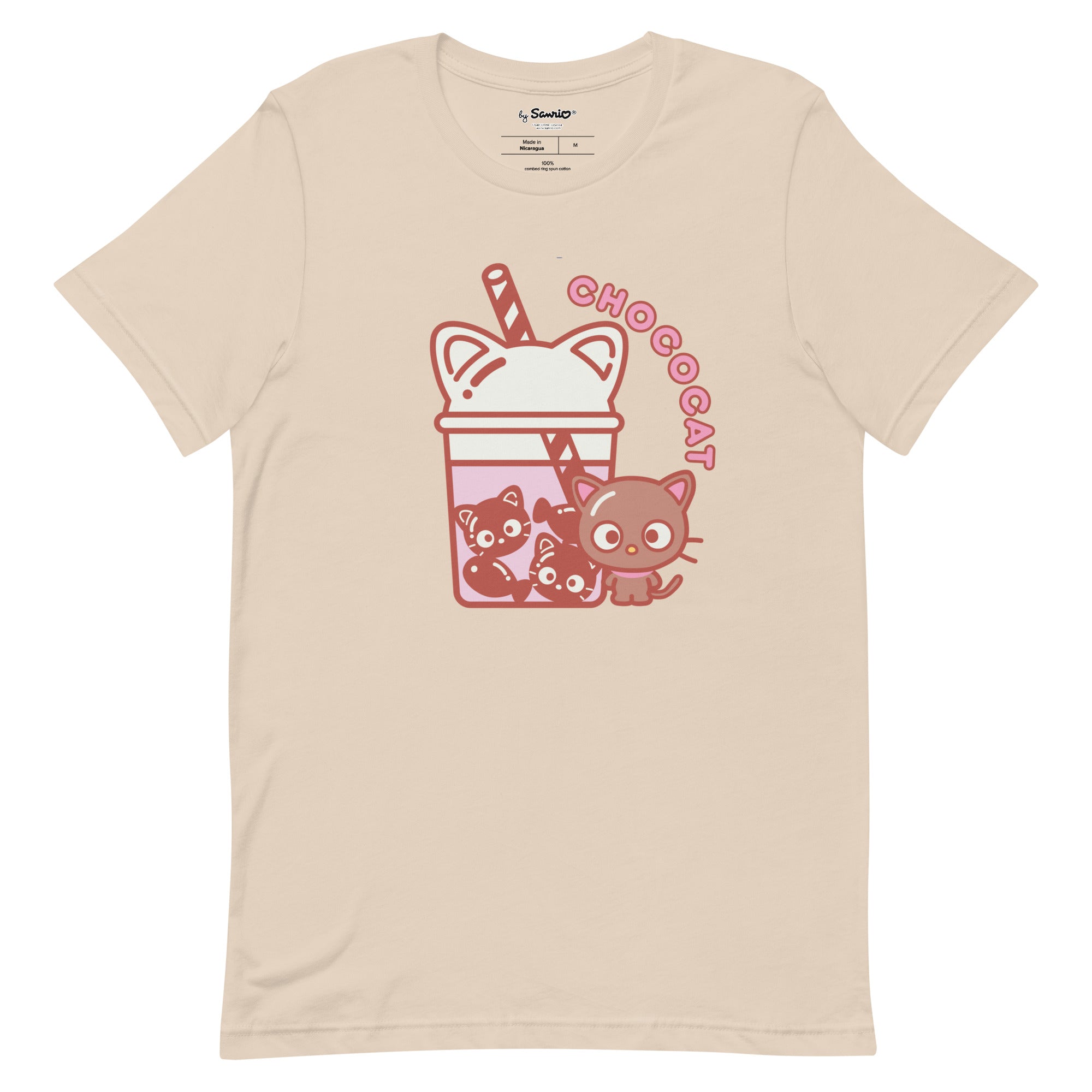 Chococat Bubble Tea Tee Apparel Printful Soft Cream XS 