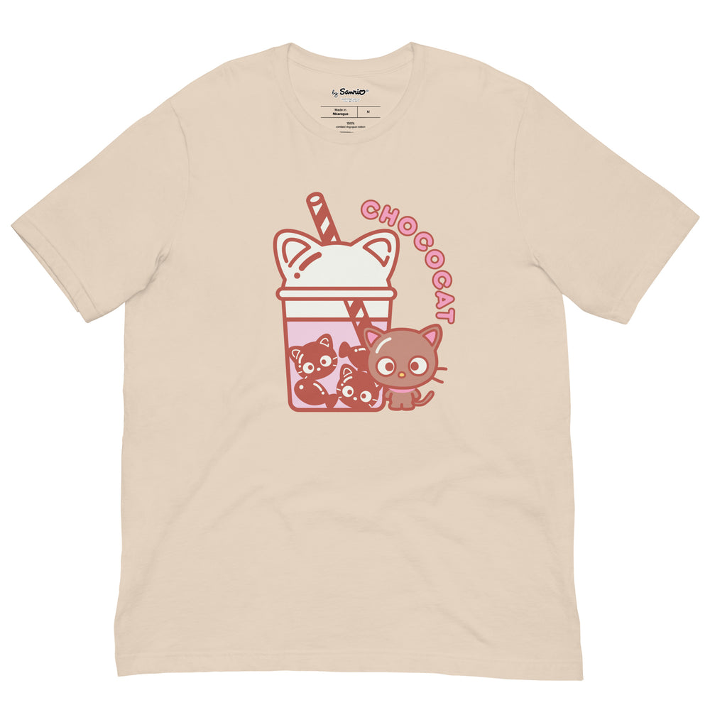 Chococat Bubble Tea Tee Apparel Printful Soft Cream XS 