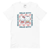 Hello Kitty & Dear Daniel Checkerboard Tee Apparel Printful White XS 
