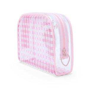 My Sweet Piano Clear Gingham Zipper Pouch Bags Japan Original   