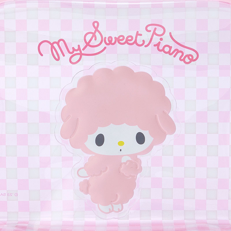 My Sweet Piano Clear Gingham Zipper Pouch Bags Japan Original   