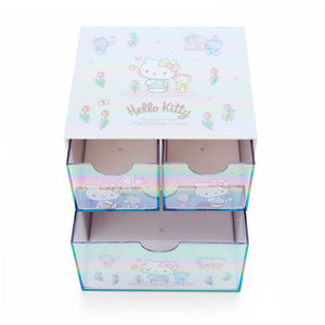 Hello Kitty Mini Storage Chest (Glossy Aurora Series) Home Goods Japan Original   