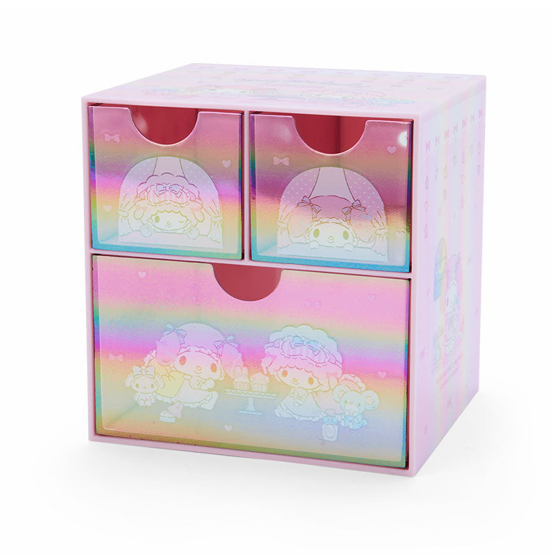 My Melody Mini Storage Chest (Glossy Aurora Series) Home Goods Japan Original   
