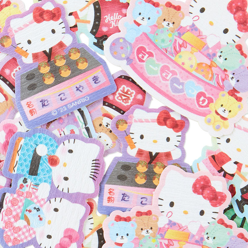 Hello Kitty 30-Piece Summer Lantern Mini Sticker Pack Stationery Japan Original   