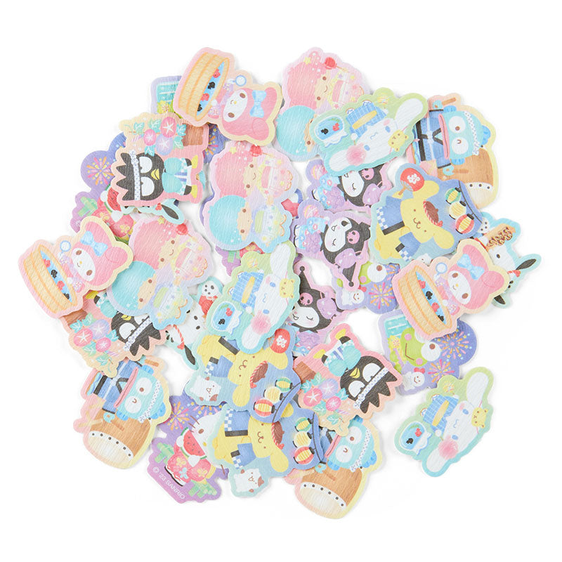 Sanrio Characters 30-Piece Summer Lantern Mini Sticker Pack Stationery Japan Original   