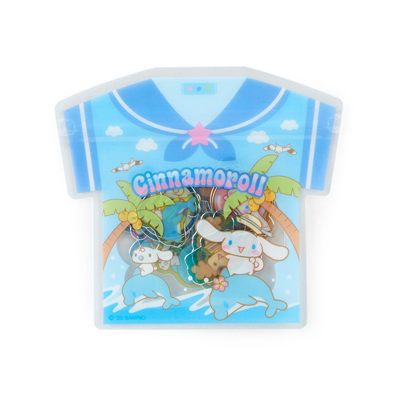 Cinnamoroll 24-Piece Summer Tee Mini Sticker Pack Stationery Japan Original   