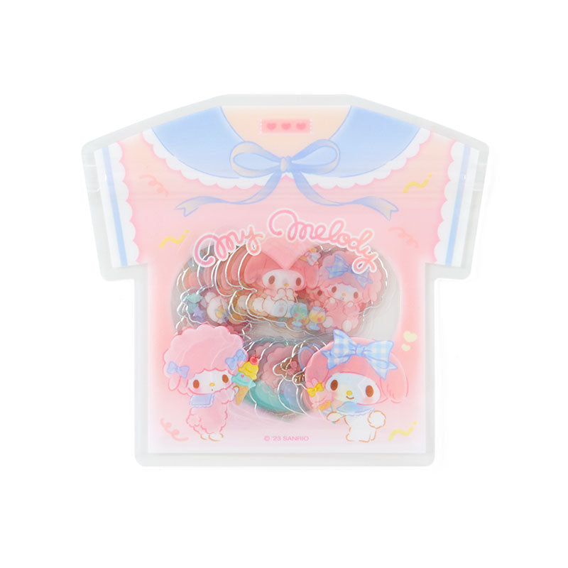 My Melody and My Sweet Piano 24-Piece Summer Tee Mini Sticker Pack Stationery Japan Original   