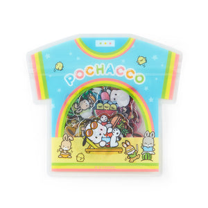Pochacco 24-Piece Summer Tee Mini Sticker Pack Stationery Japan Original   