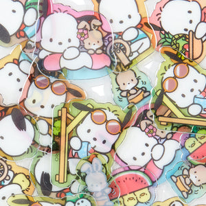 Pochacco 24-Piece Summer Tee Mini Sticker Pack Stationery Japan Original   