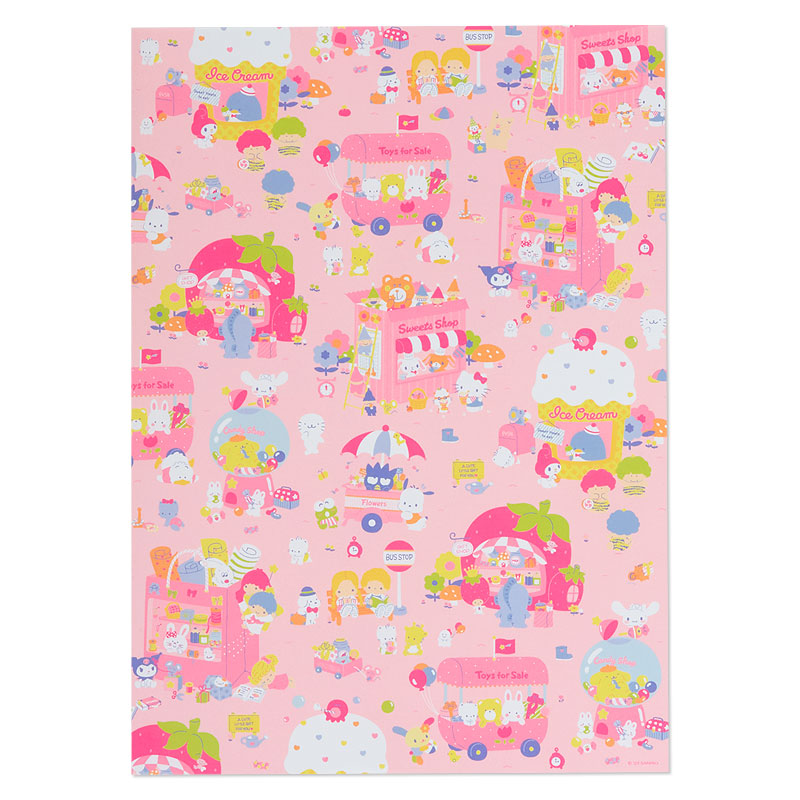 Sanrio Characters Paper and Sticker Set (Fancy Shop Series) Stationery Japan Original   