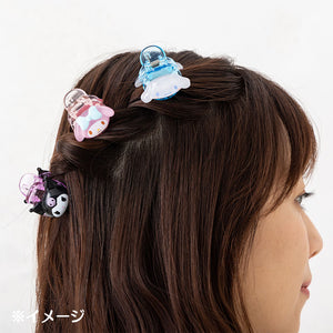 Kuromi Mini Hair Clip Set Accessory Japan Original   