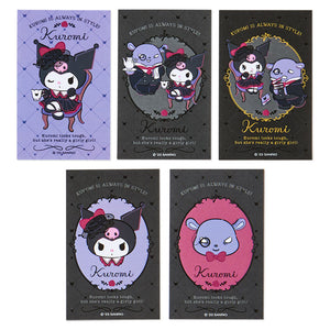 Kuromi ID Badge Holder & Sticker Set (Mystic Mansion Series) Accessory Japan Original   