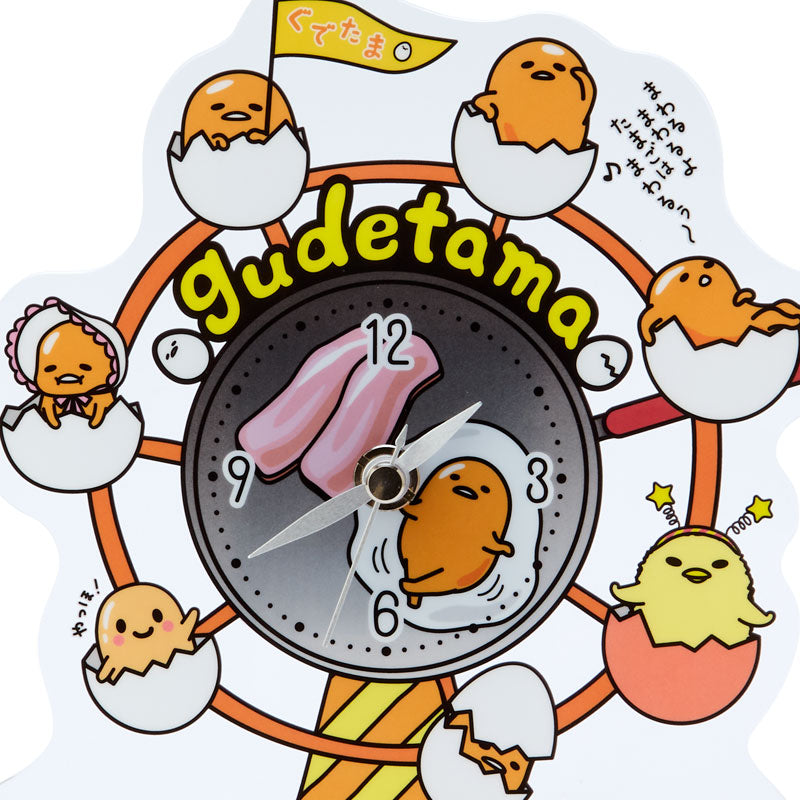 Gudetama Standing Clock (Gudetama Land Series) Home Goods Japan Original   