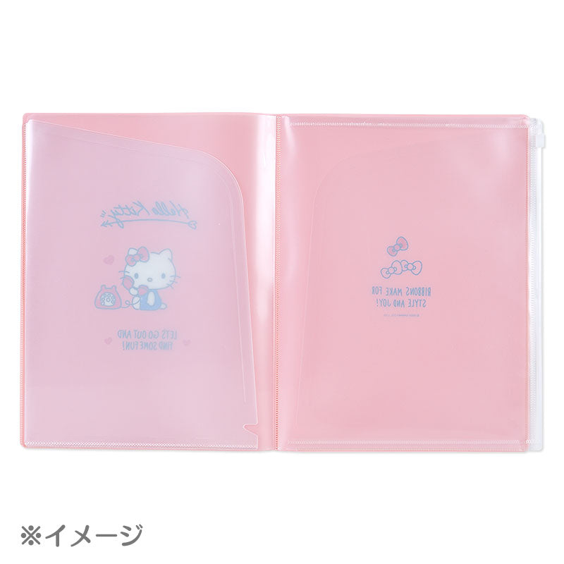 Kuromi Multi-Pocket File Folder Stationery Japan Original   