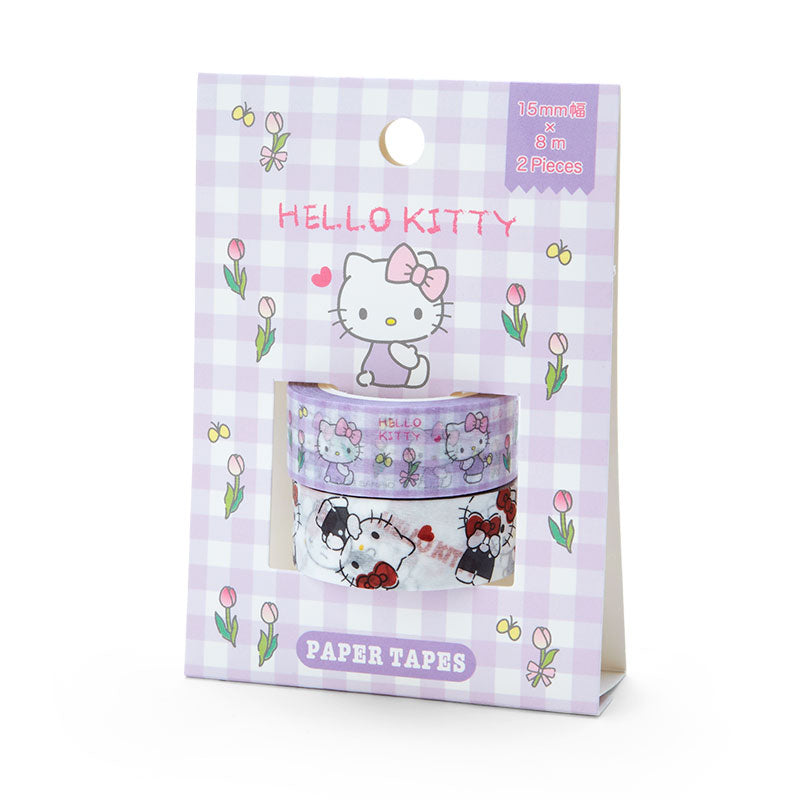 Hello Kitty 2-Piece Washi Tape Set Stationery Japan Original   