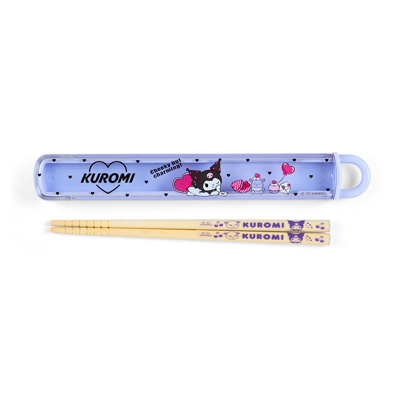 Kuromi Everyday Chopsticks & Case Home Goods Japan Original   