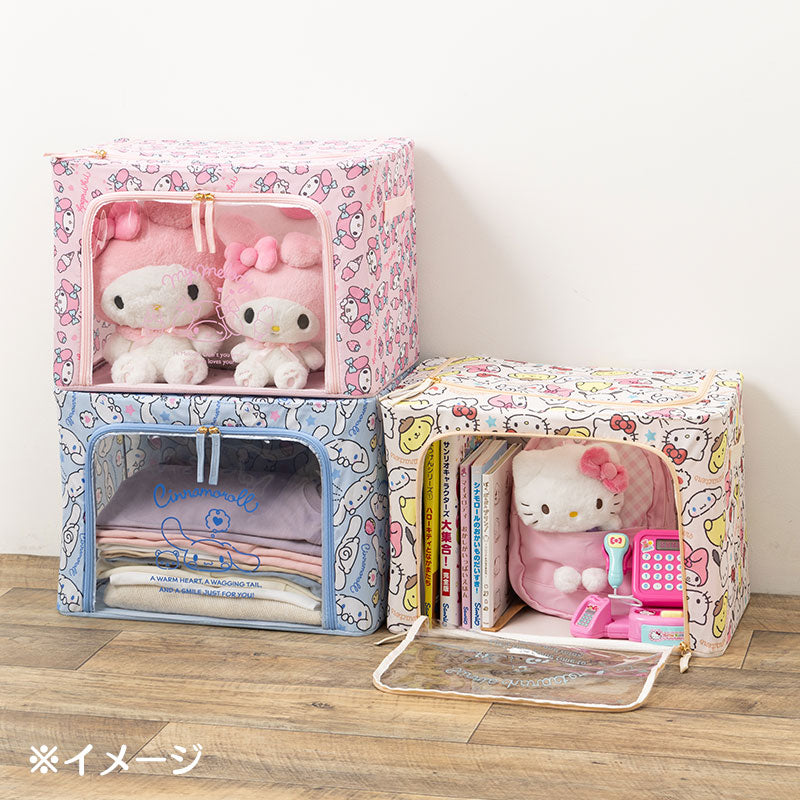  Daina Kuromi Collapsible Storage Bin, Cute Storage Box Foldable  Baskets Kawaii Office Desk Organizer Cute Room Decor : Home & Kitchen