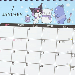 Kuromi 2024 Desk Calendar Seasonal Japan Original   