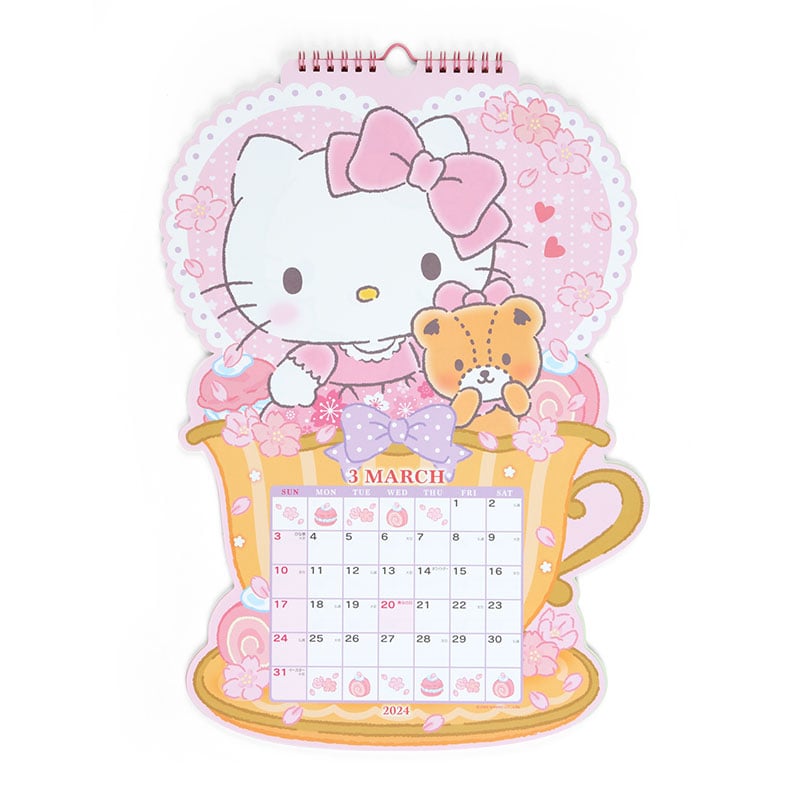 Hello Kitty 2024 Die-Cut Wall Calendar