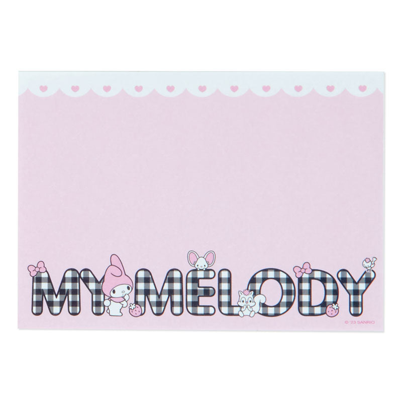 My Melody Memo Pad &amp; Sticker Set Stationery Japan Original   
