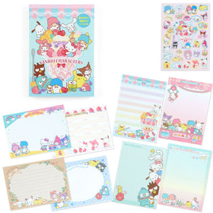 Sanrio Characters Memo Pad & Sticker Set Stationery Japan Original   