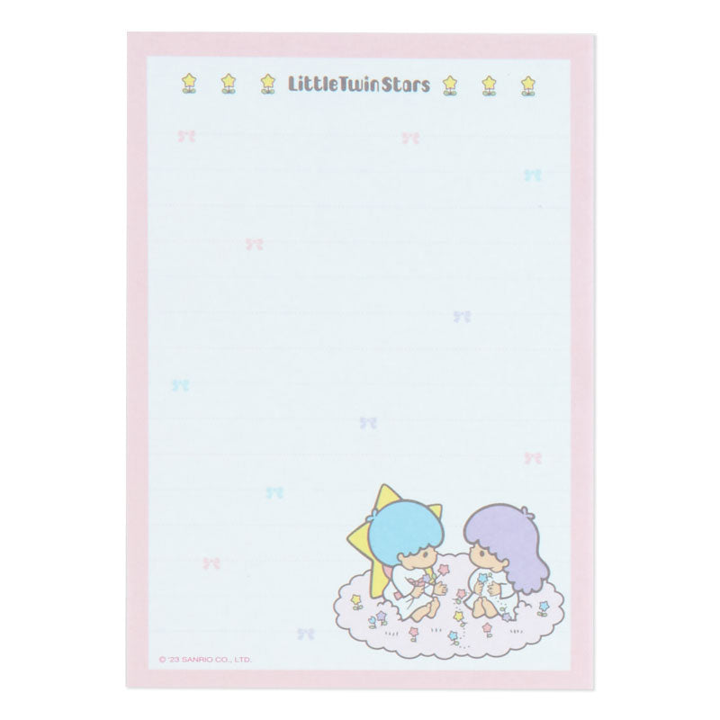 LittleTwinStars Memo Pad &amp; Sticker Set Stationery Japan Original   