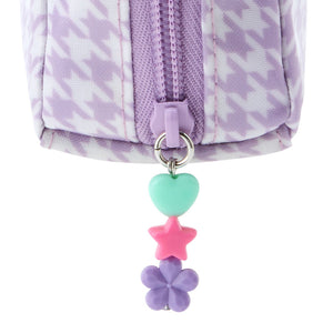 Kuromi Zipper Pouch (Floral Houndstooth Series) Bags Japan Original   