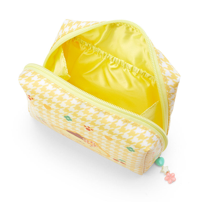Pompompurin Zipper Pouch (Floral Houndstooth Series) Bags Japan Original   