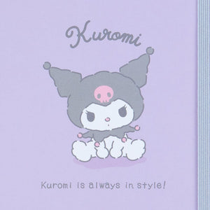 Kuromi Lined Notebook (Elastic Closure) Stationery Japan Original   