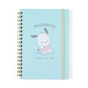 Pochacco Lined Notebook (Elastic Closure) Stationery Japan Original   