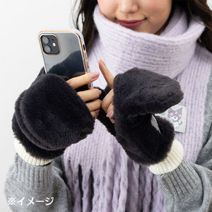 Kuromi 2-Way Cozy Mittens Accessory Japan Original   