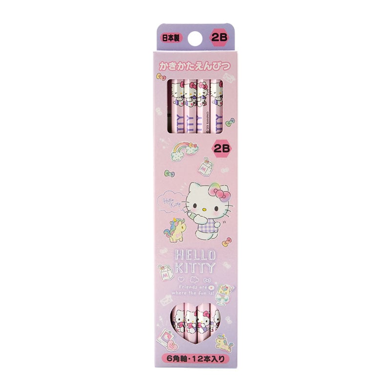 Hello Kitty 12-pc Pencil Set Stationery Japan Original   