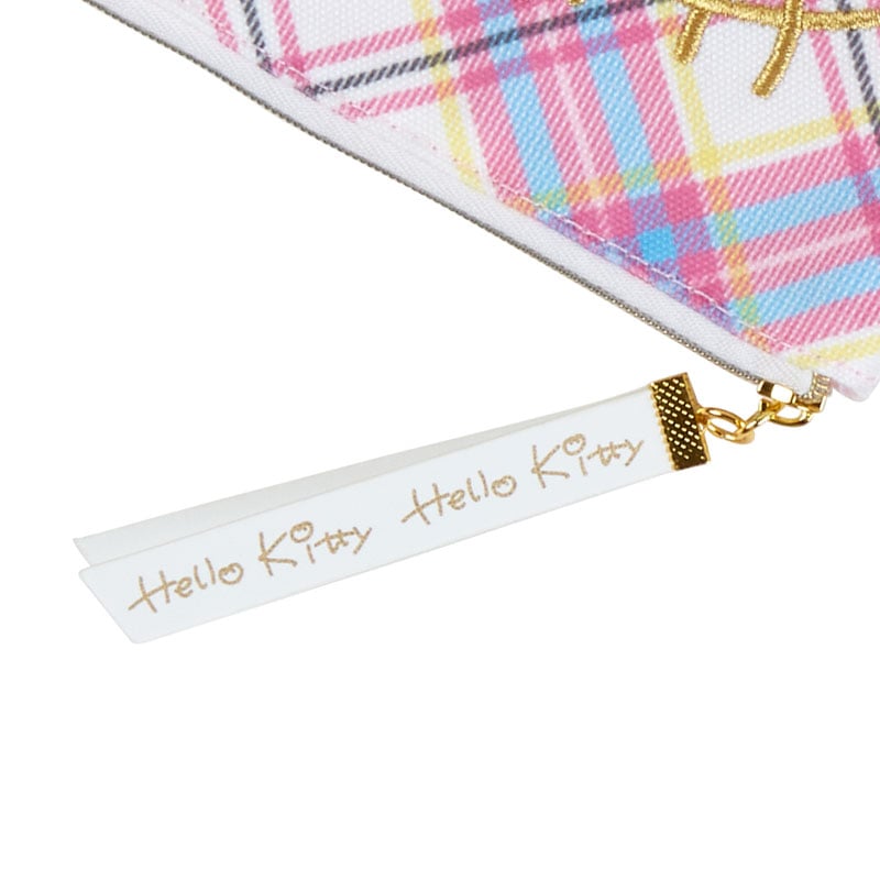 Hello Kitty 2-Piece Pouch Set (Hello Kitty Dress Tartan Series) Bags Japan Original   