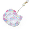 Hello Kitty Card Case with Key Reel (Hello Kitty Dress Tartan Series) Accessory Japan Original   