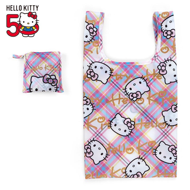 ? NWT Hello Kitty Large Plaid Reusable Tote ? How cute is this reusable shopping tote? Grab one today, and  main image 4
