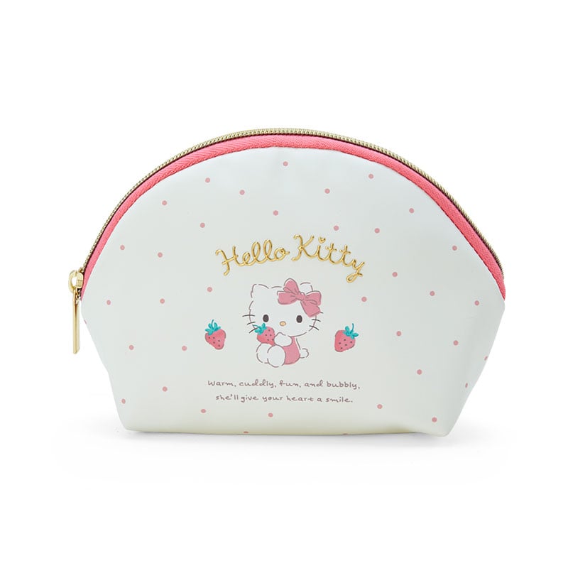 Hello Kitty Crescent Zipper Pouch Bags Japan Original   