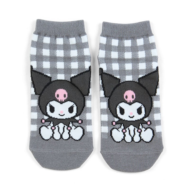 Kuromi Checkered Ankle Socks Accessory Japan Original   