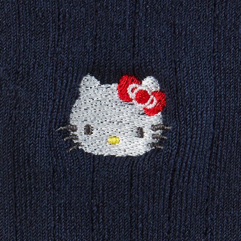 Hello Kitty Classic Embroidered Crew Socks Accessory Japan Original   