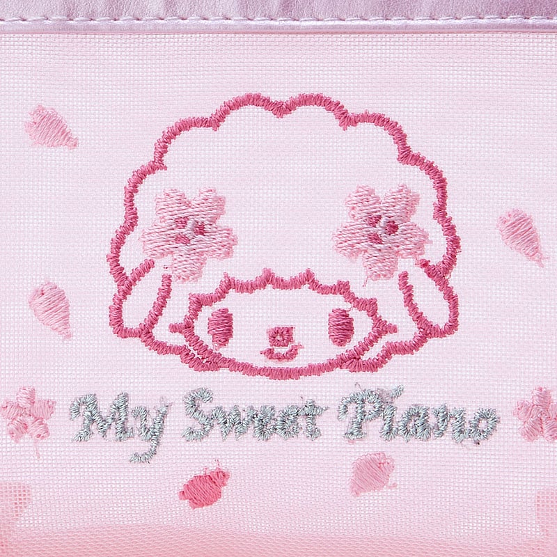 My Sweet Piano Mesh Zipper Pouch (Pink Sakura Series) Bags Japan Original   