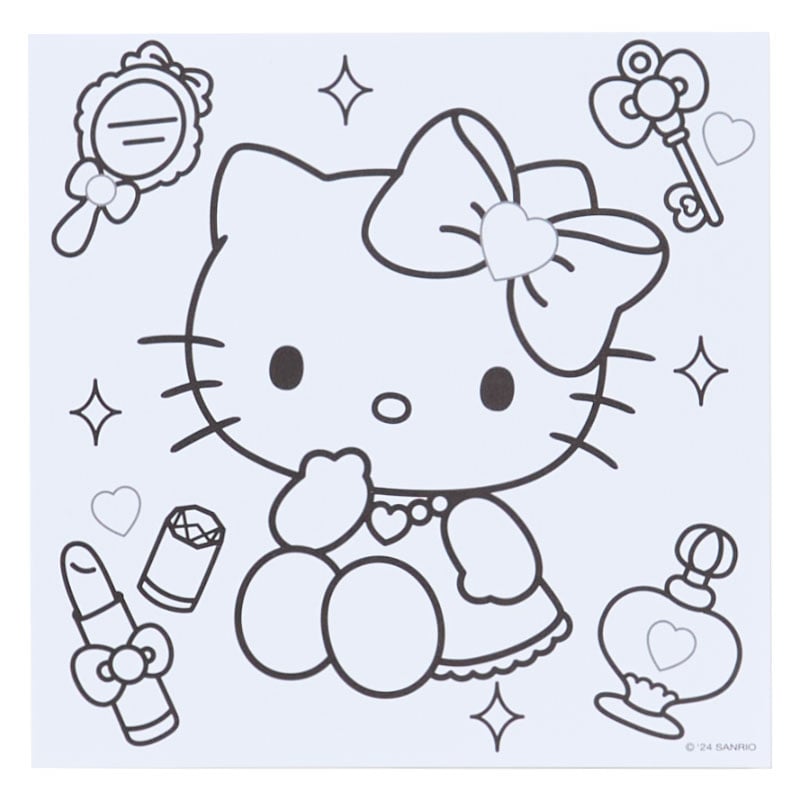 hello kitty coloring pages backpack Sanrio Characters Mini Coloring & Sticker Set