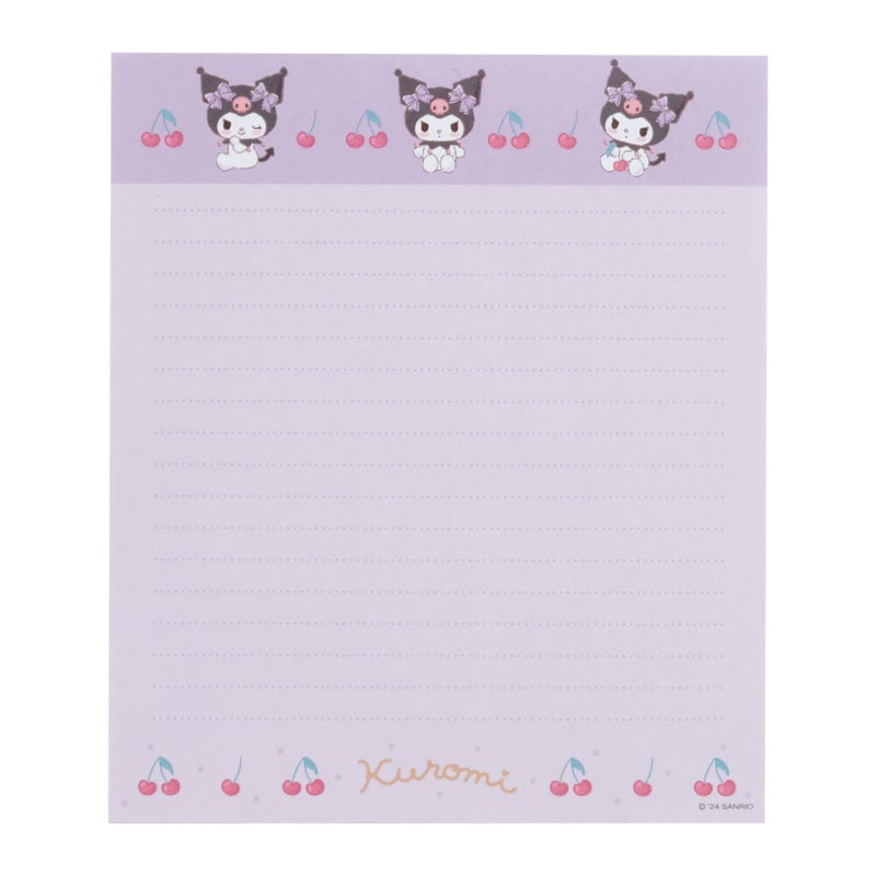 Kuromi Classic Letter Set Stationery Japan Original   