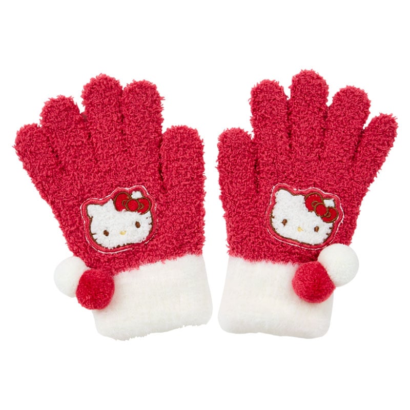 Hello Kitty Kids Expandable Cozy Gloves Accessory Japan Original   
