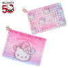 Hello Kitty 2-Piece Pouch Set 50th Anniv. (Fashionable Ribbons Series) Bags Japan Original
