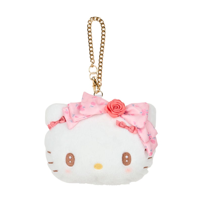 Hello Kitty Plush ID Card Holder (Dolly Rose Design Series) Accessory Japan Original